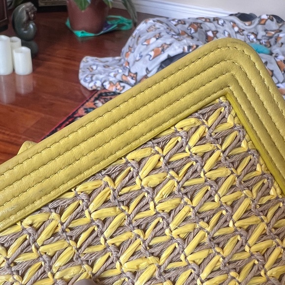 SOLD โ ๐ Unique Chanel Yellow Woven Boy Bag Wallet on Chain Bag ๐ - Picture 3 of 11